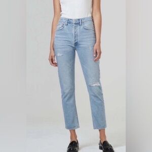 NWT Citizens of Humanity Jolene Jeans High Rise Vintage Straight Leg Blue Jay